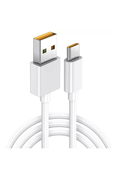 PRESTIGE CHARGE USB to USB-C Cable for Data and Fast Charging 7.3A,, SuperVooC 80W for Oppo, 1m, White