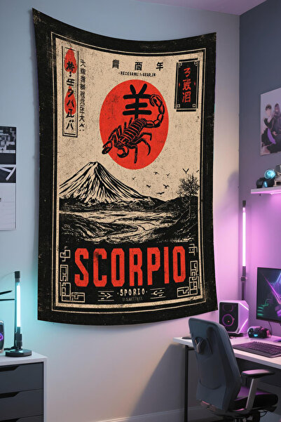 RUGRUMBA Zodiac Pattern Wall Covering – Astrology Themed, High-Quality Fabric, Tapestry Wall Carpet