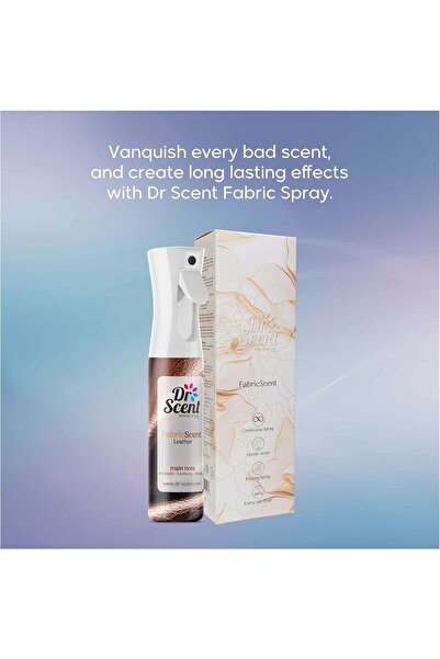 Dr Scent Breeze of Joy Fabric Spray Leather (300ml) Feel the Notes of Leather, Woody & Animalic - Safe for Fabrics