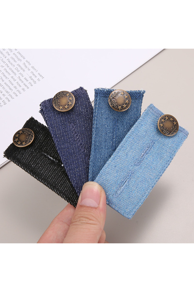 Choice1 8cm 3.14in 1style 4pcs 2/4pcs Extension Butt for Pant Long Buckle Hoo...