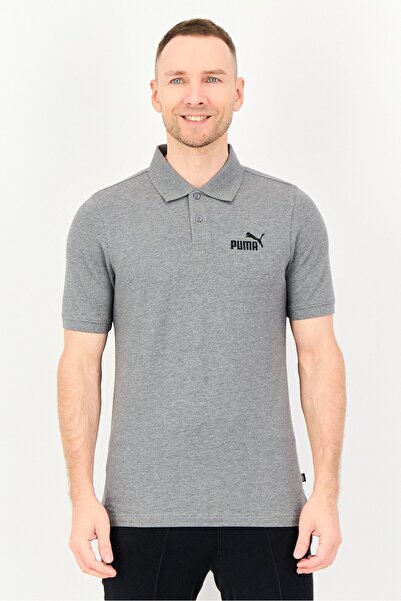 Puma Men Sportswear Fit Short Sleeve Outdoor Polo Shirt, Grey
