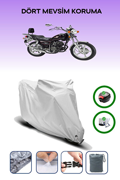 Breen حقيبة خلفية رمادية وقماش محرك متوافق مع قانوني سيهان 250