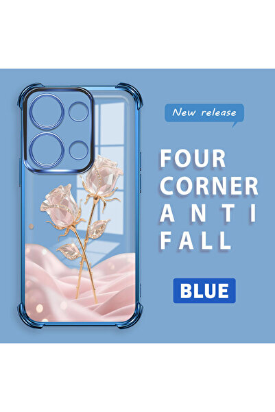 ucuc حافظة حماية من السيليكون الشفاف باللون الوردي الرومانسي المتوافق مع هاتف...