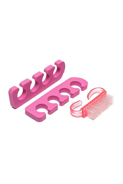 SELA Set de perii pentru praful de unghii, separator pentru degete de la picioare,