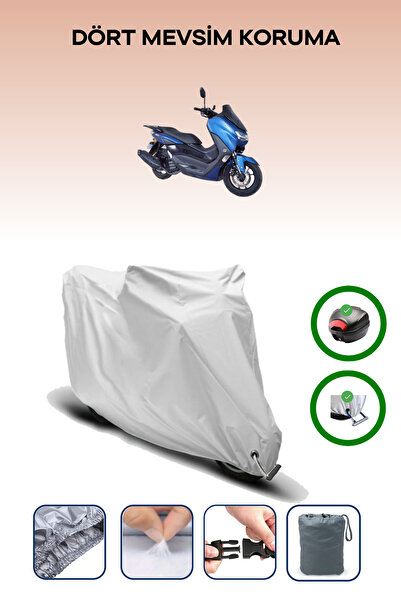 Breen Gray Rear Bag and Lock Compatible Arora Max Jet Compatible Motorcycle C...