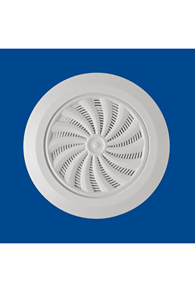 gülogluplastik Beyaz Yuvarlak Ayarlanabilir Delikli Baca Kapağı Havalandırma