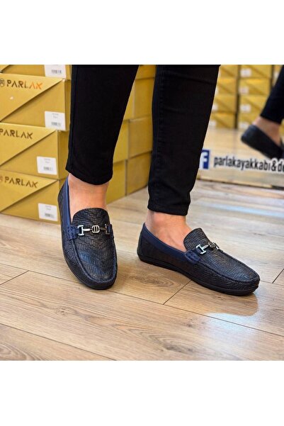 Parlak Baskılı Günlük Loafer Ayakkabı