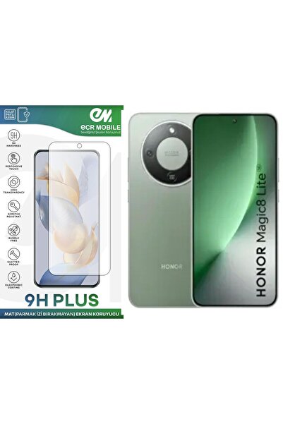 Ecr Mobile Honor Magic 8 Lite ile Uyumlu Mat 9H Nano Ekran Koruyucu Parmak İz...