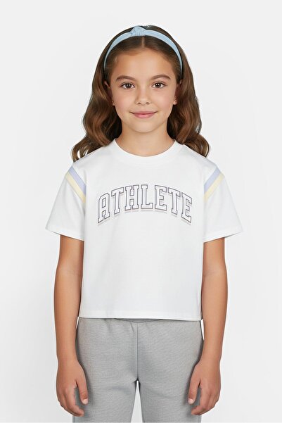 Puma Kids Girl Sportswear Fit Short Sleeve Outdoor T-Shirt, White