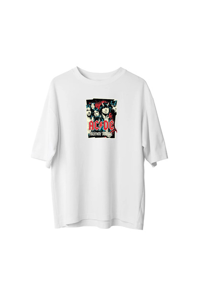 CANDLEMASTORE Ac Dc Poster - Oversized T-Shirt
