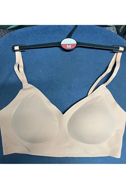 Belvü Stitch-Free Wire-Free Laser Cut Invisible Ghost Bra - Milk Coffee