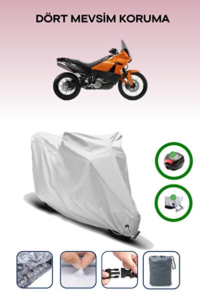 Breen Gray Rear Bag and Lock Compatible Ktm 990 Adventure Compatible Motorcyc...