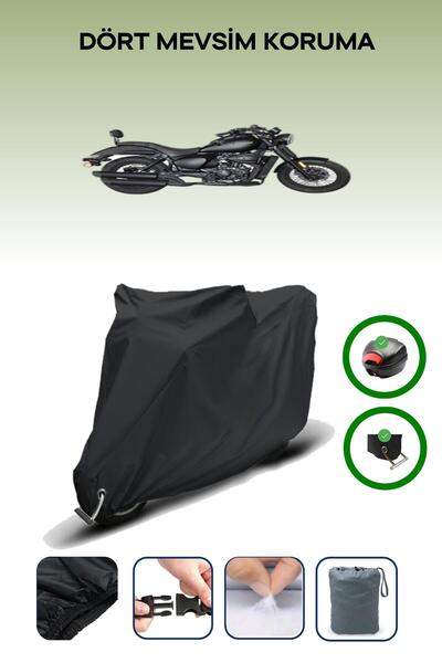Breen Black Rear Bag and Lock Compatible Falcon Freedom 277 Compatible Motorc...