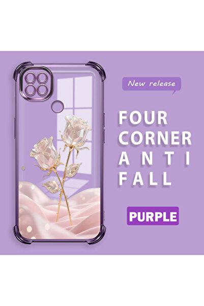 ucuc حافظة حماية من السيليكون الشفاف باللون الوردي الرومانسي المتوافقة مع هات...