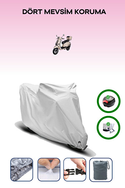Breen Gray Rear Bag and Lock Compatible Altai Xline 50 Compatible Motor Tarpa...