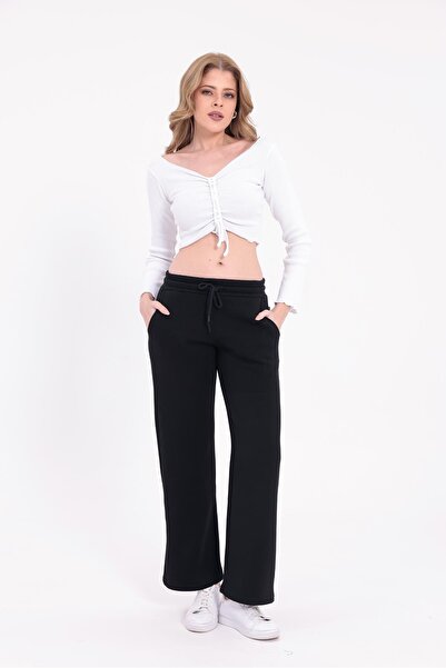 yakamor Women's Chino Pants with Pockets and Wide Legs