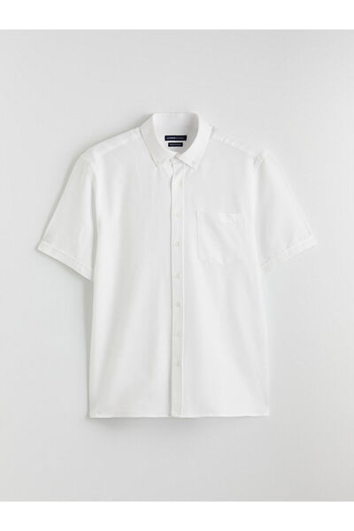 LC Waikiki MG TRENDEN ΕΚΠΛΗΚΤΙΚΕΣ ΠΡΟΣΦΟΡΕΣ Λευκό Ανδρικό Πουκάμισο Dobby σε ...