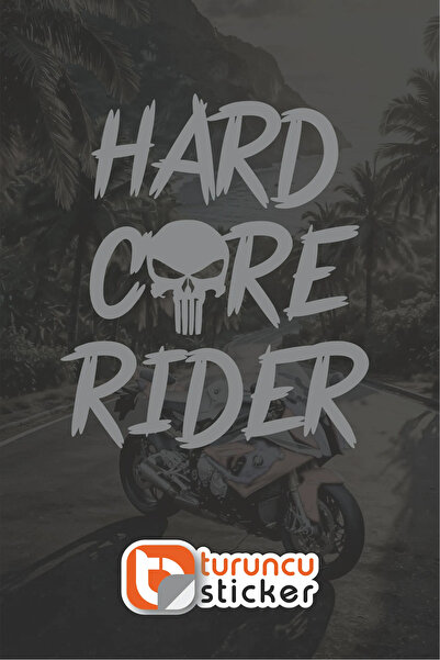 Turuncu Sticker ملصق هارد كور رايدر بانشر مقاس 13.5 × 15 سم - سيارة - دراجة ن...