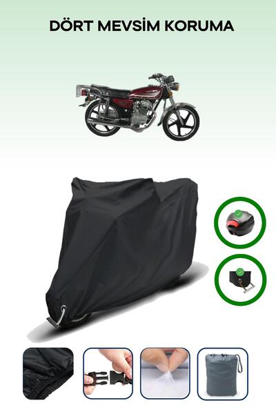 Breen حقيبة خلفية سوداء وقفل متوافقان مع قماش المحرك المتوافق مع King Motor KR-100-2