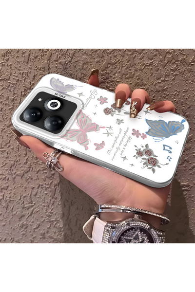 Hontinga حافظة هاتف متوافقة مع Infinix Hot 40i، حافظة على شكل فراشة مضادة للص...