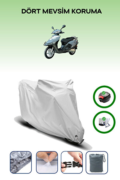 Breen Gray Rear Bag and Lock Compatible Arora Special 125 Compatible Motorcyc...