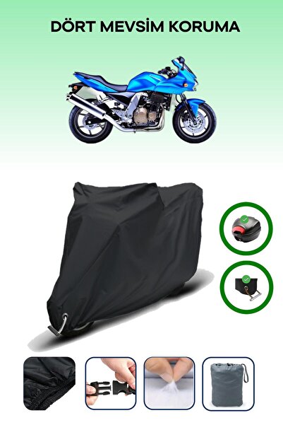 Breen حقيبة خلفية سوداء وقماش محرك متوافق مع كاواساكي Z 750 S