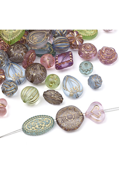 Choice5 20g style5 20g/bag acrylic transparent frosted gold mixed beads, scat...