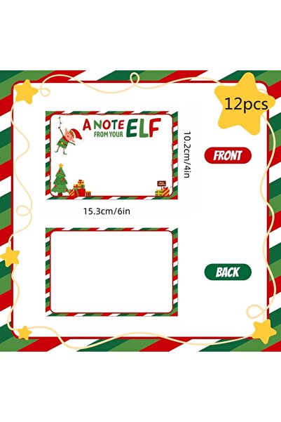 Choice army green 5 Pieces Christmas Postcard Greeting Card Vintage Christmas Stamp Cards with Envelopes Xm