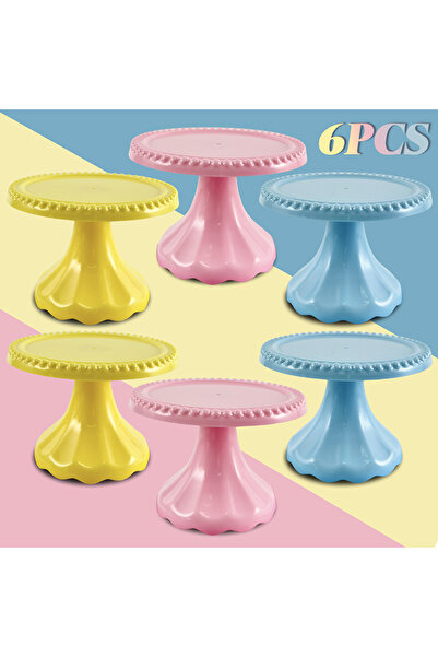 Choice macaron mix Set Of 6pcs Mini Cupcake Stand Plastic Cupcake Holder Serv...