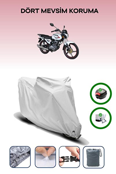 Breen حقيبة خلفية رمادية اللون ومتوافقة مع قفل Kuba XCG 100/150 متوافقة مع قماش المحرك