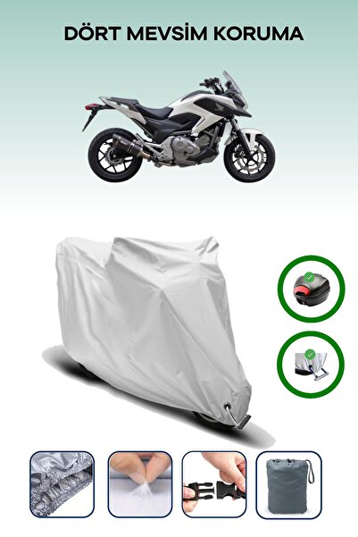 Breen Gray Tail Bag and Lock Compatible Honda Nc 700 S Compatible Motorbike T...
