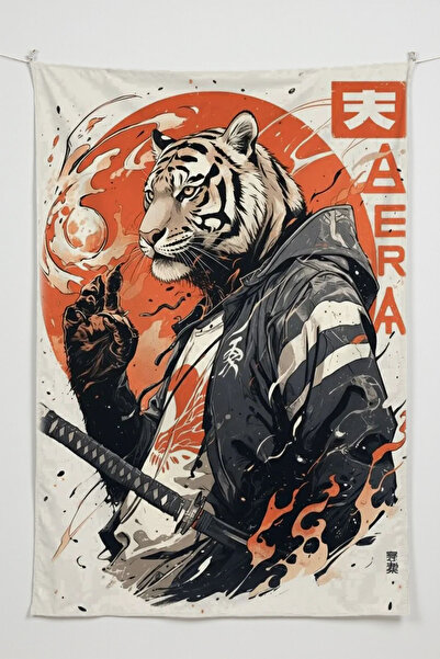 RUGRUMBA Gamer Wall Cloth, Playstation Xbox – Animal Themed, High-Quality Fabric, Tapestry Wall Carpet