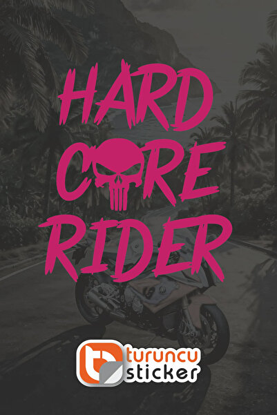 Turuncu Sticker ملصق هارد كور رايدر بانشر مقاس 13.5 × 15 سم - سيارة - دراجة ن...