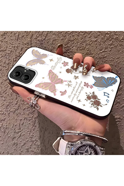 Hontinga حافظة هاتف متوافقة مع هاتف سامسونج جالاكسي A05، حافظة على شكل فراشة ...