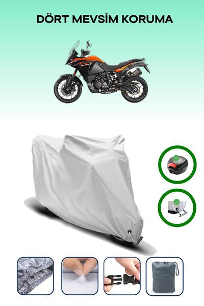 Breen حقيبة خلفية رمادية اللون ومتوافقة مع قماش المحرك المتوافق مع KTM 1090 Adventure