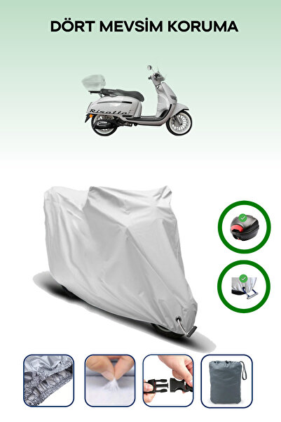 Breen حقيبة خلفية رمادية وقماش محرك متوافق مع Yuki Risotto 50