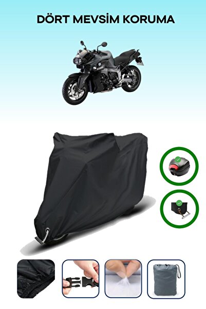 Breen Black Rear Case and Lock Compatible Bmw K 1300 R Compatible Motorbike Tarpaulin