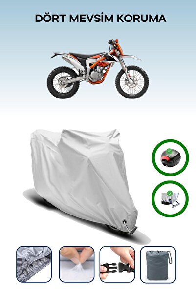 Breen Gray Rear Bag and Lock Compatible Ktm 250 F Freeride Compatible Motor T...