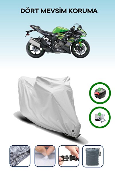 Breen Gray Tail Bag and Lock Compatible Kawasaki Ninja Zx-6R Compatible Motor...