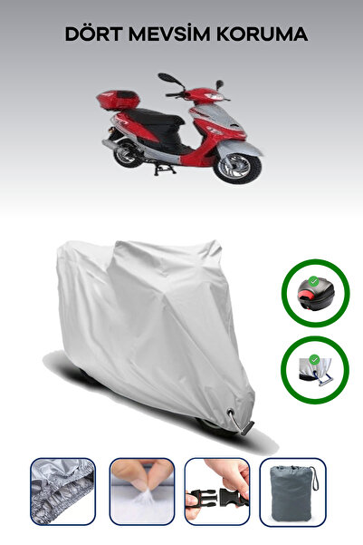 Breen حقيبة خلفية رمادية اللون ومتوافقة مع قماش المحرك المتوافق مع Mondial 50 HC