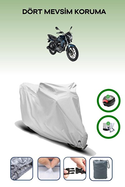 Breen Gray Rear Bag and Lock Compatible Rks Rk100-R Sport Compatible Motorcyc...