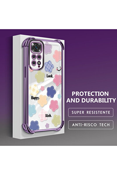 ucuc حافظة هاتف شفافة من السيليكون متوافقة مع هاتف Xiaomi Redmi Note 11 بنمط ...