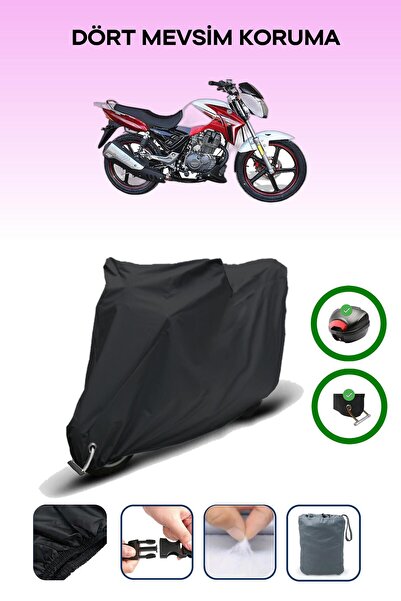 Breen Black Rear Bag and Lock Compatible Arora Ar 185-20 Storm Compatible Mot...