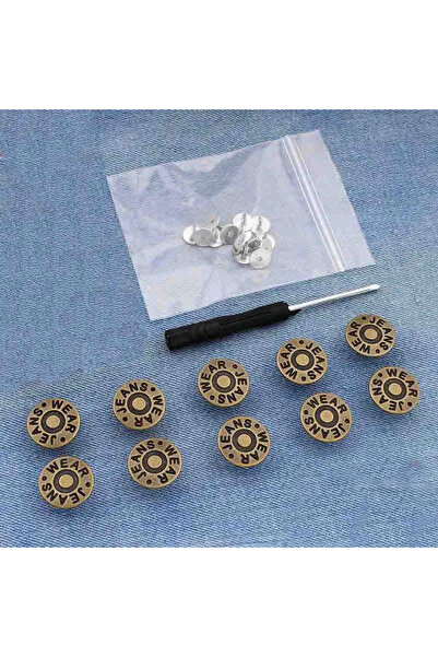Choice11 11 10PCs metal butt snaps screwdriver for clothes jeans retro free s...
