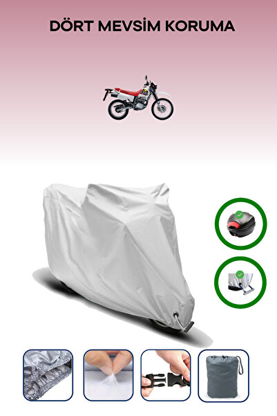 Breen حقيبة خلفية رمادية اللون ومتوافقة مع قماش المحرك المتوافق مع هوندا XLR 125