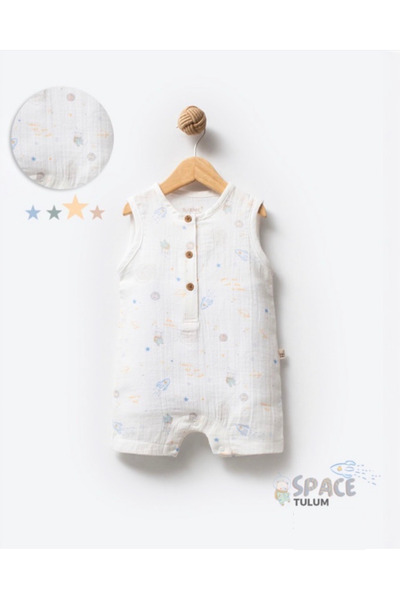 by bubbles Summer Muslin Planet Basic Jumpsuit
