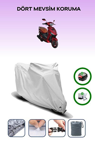 Breen حقيبة خلفية رمادية اللون ومتوافقة مع قماش المحرك المتوافق مع Yuki YB50QT-3 Casper