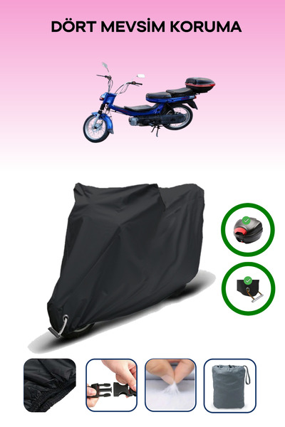 Breen Black Rear Bag and Lock Compatible Kanuni Turbo Gxl Compatible Engine C...