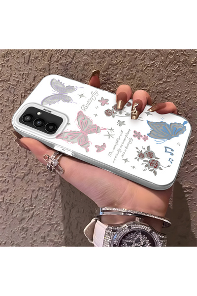 Hontinga حافظة هاتف متوافقة مع هاتف سامسونج جالاكسي M23/M13، حافظة على شكل فر...