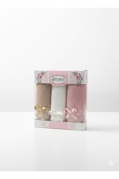 zaTen Pazar Durul 3 Piece Boucle Towel Set - Highly Absorbent Hand and Face Towels